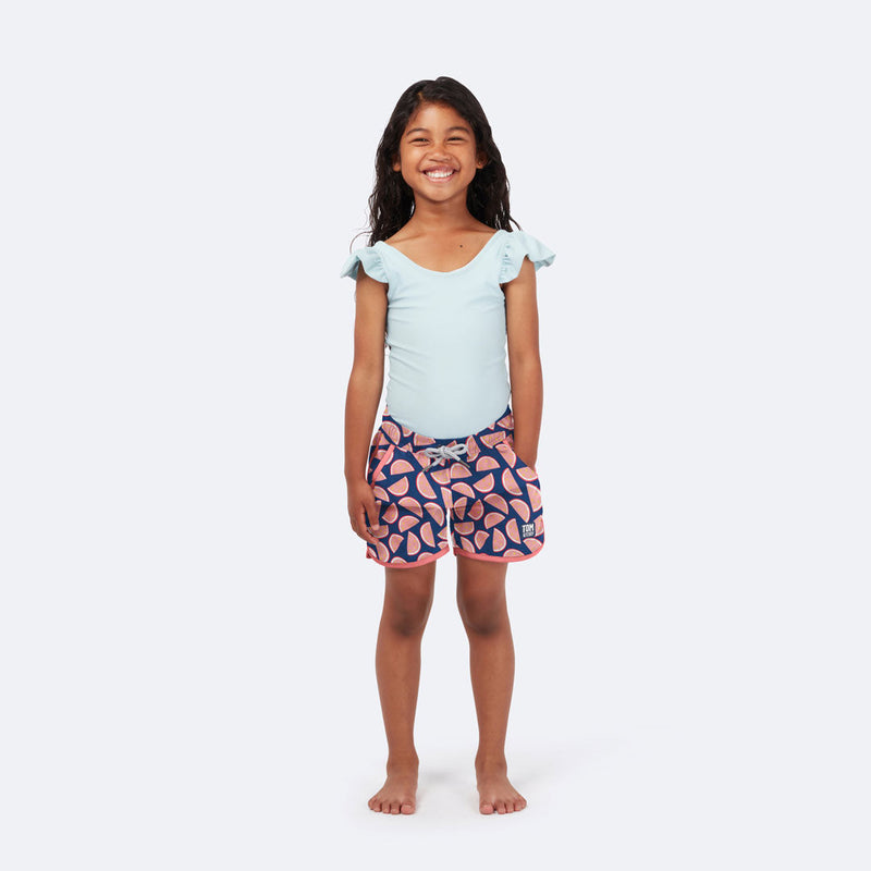 Girls Dahlia Sustainable Swim Short Made in Australia - 😎 Bon+Co Kids, Teen  & Tween Swimwear