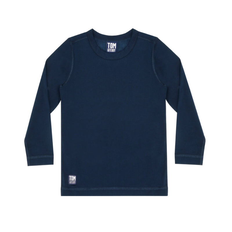 Solid Deep Blue Long Sleeve