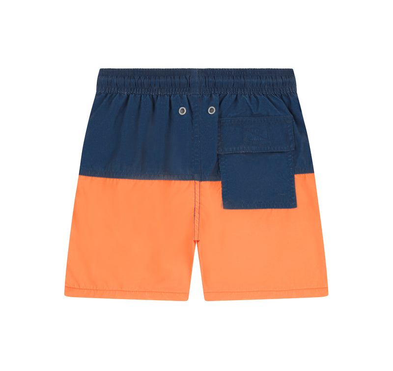 Blue & Orange Colour Block