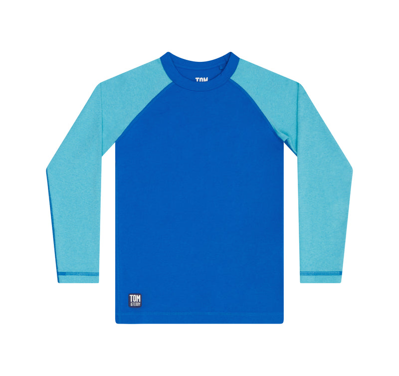 Blue Raglan Long Sleeve