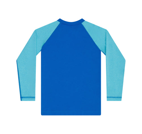 Blue Raglan Long Sleeve
