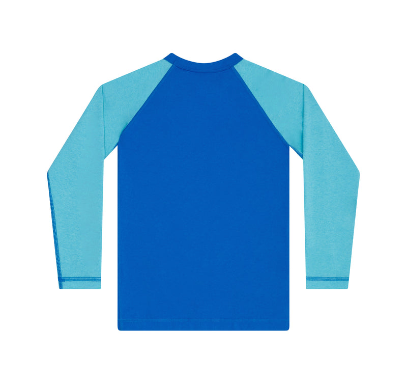 Blue Raglan Long Sleeve