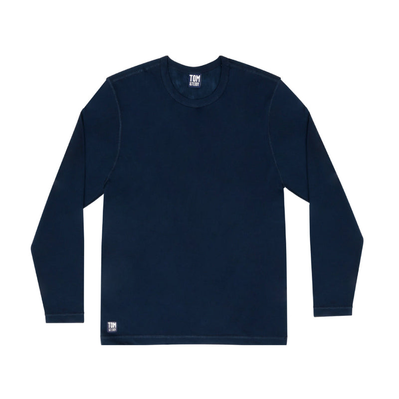 Solid Deep Blue Long Sleeve