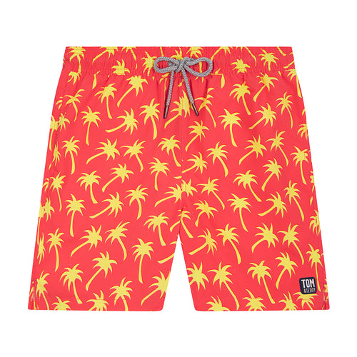 Coral & Lime Palms