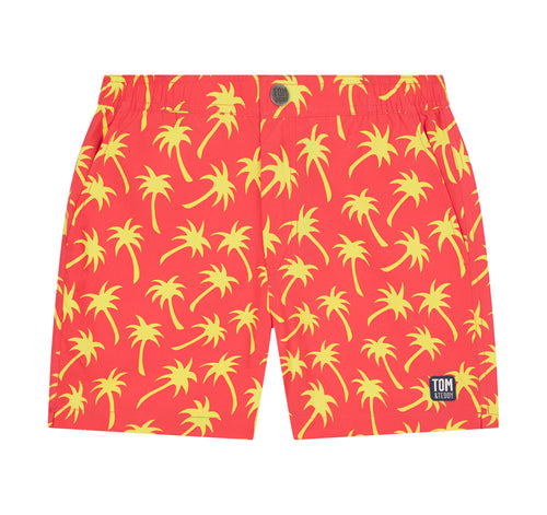 Coral & Lime Palms Set