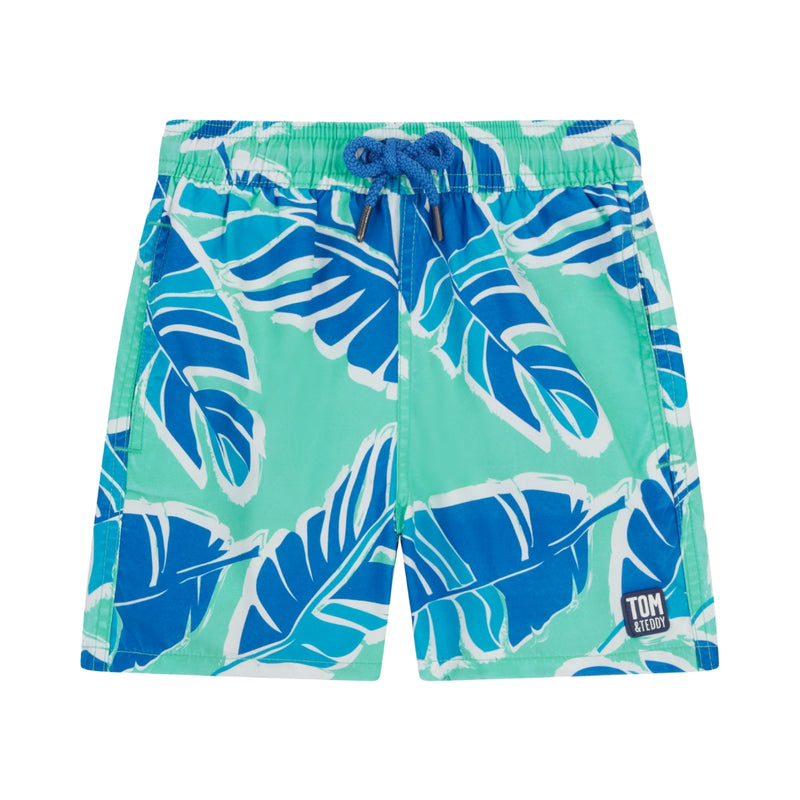 Green & Blue Banana Leaf