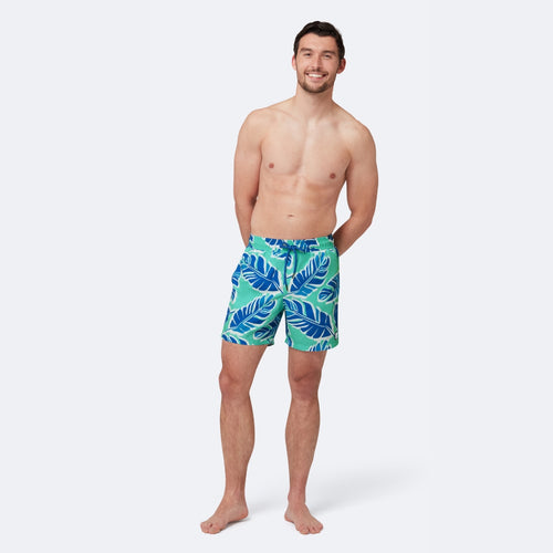 Green & Blue Banana Leaf