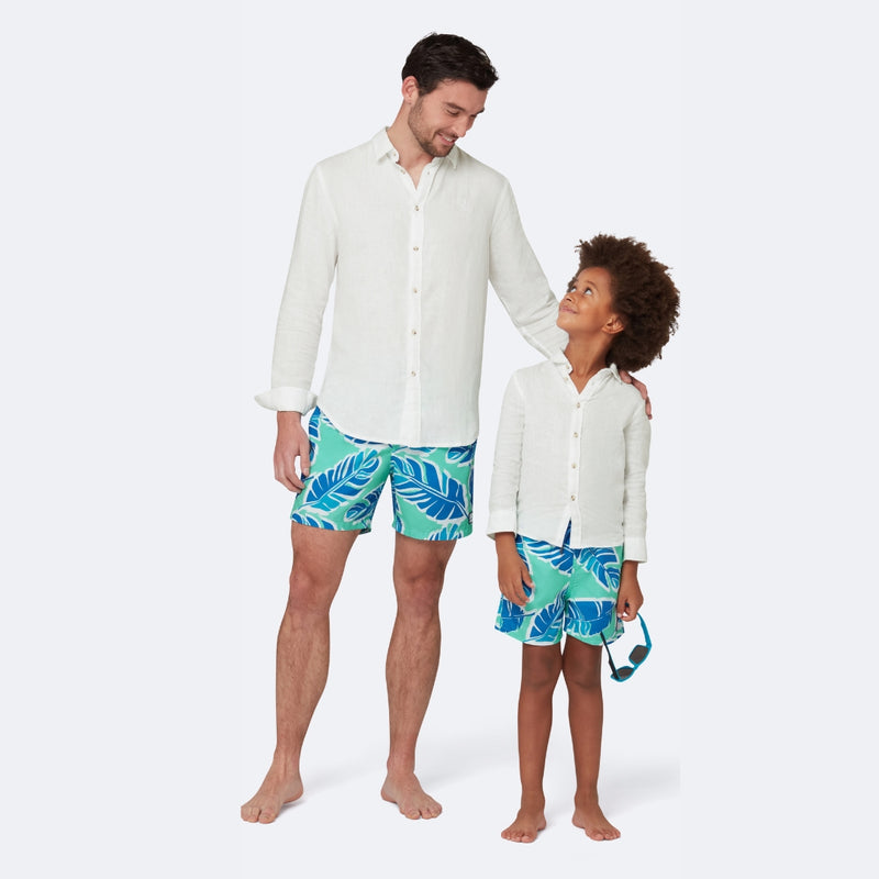Green & Blue Banana Leaf Set