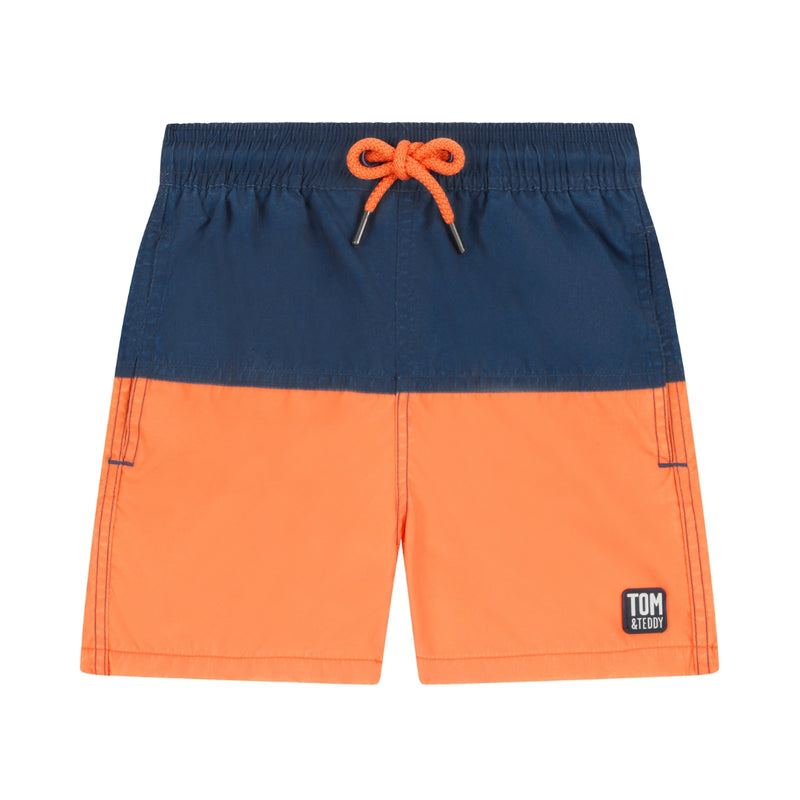Blue & Orange Colour Block
