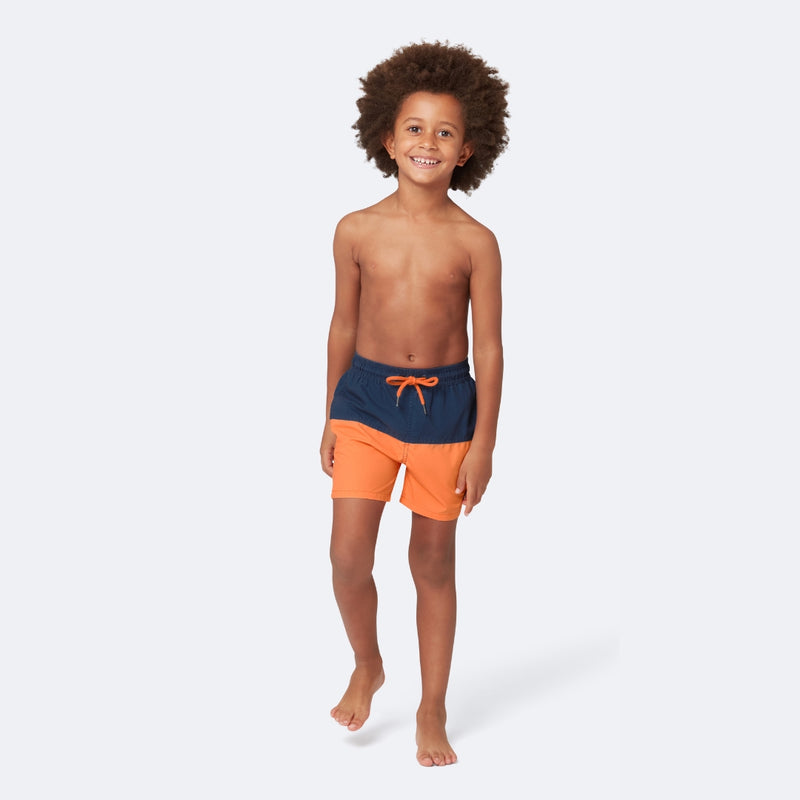 Blue & Orange Colour Block Set