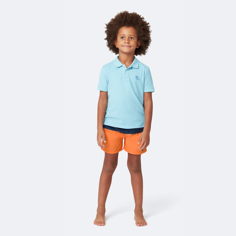 Blue & Orange Colour Block