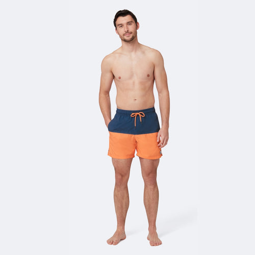 Blue & Orange Colour Block