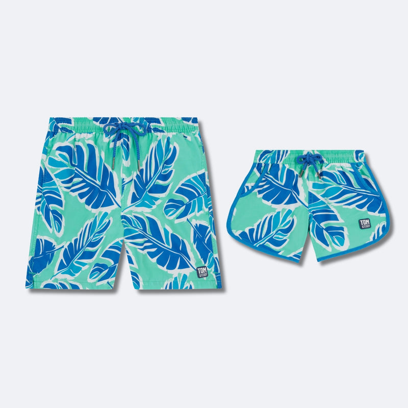 Green & Blue Banana Leaf Set