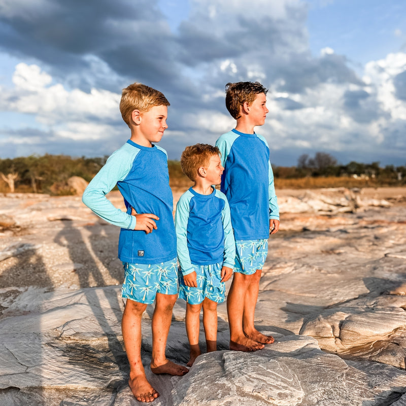 Blue Raglan Long Sleeve