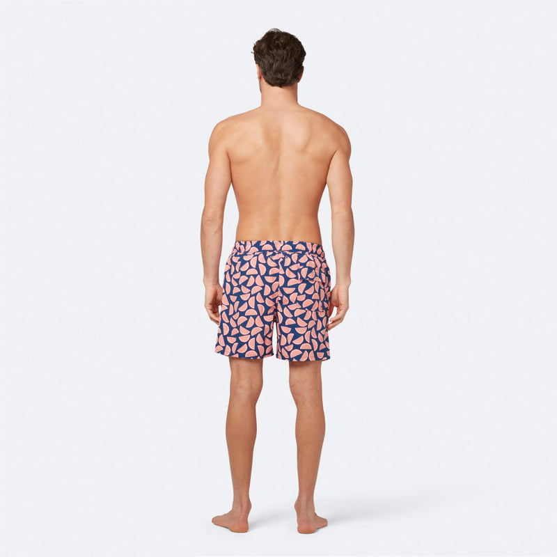 Men's Swim Shorts | Navy & Pink Watermelons | Tom & Teddy – Tom and ...