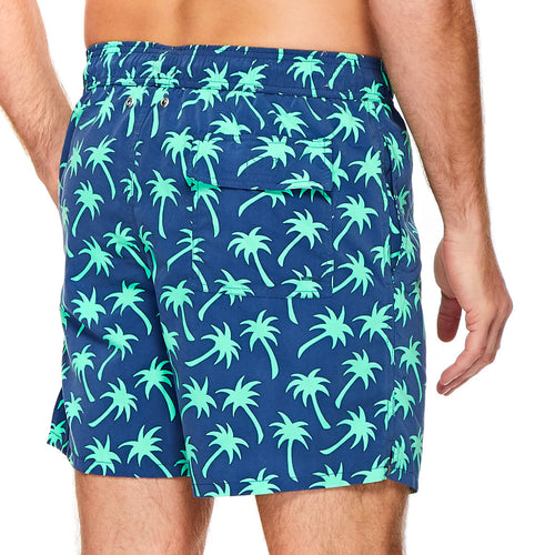 Navy & Spring Green Palms